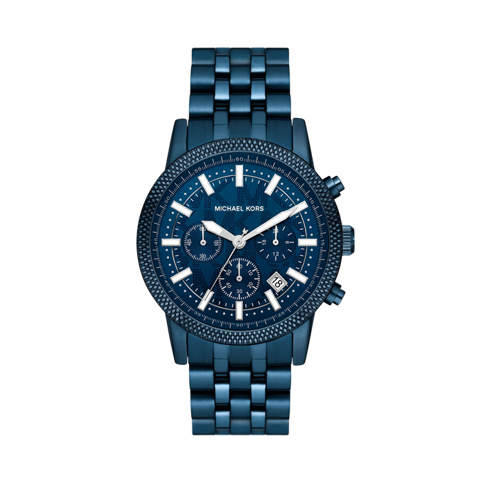 Michael Kors Men Oversized Hutton Blue Tone Watch - Navy