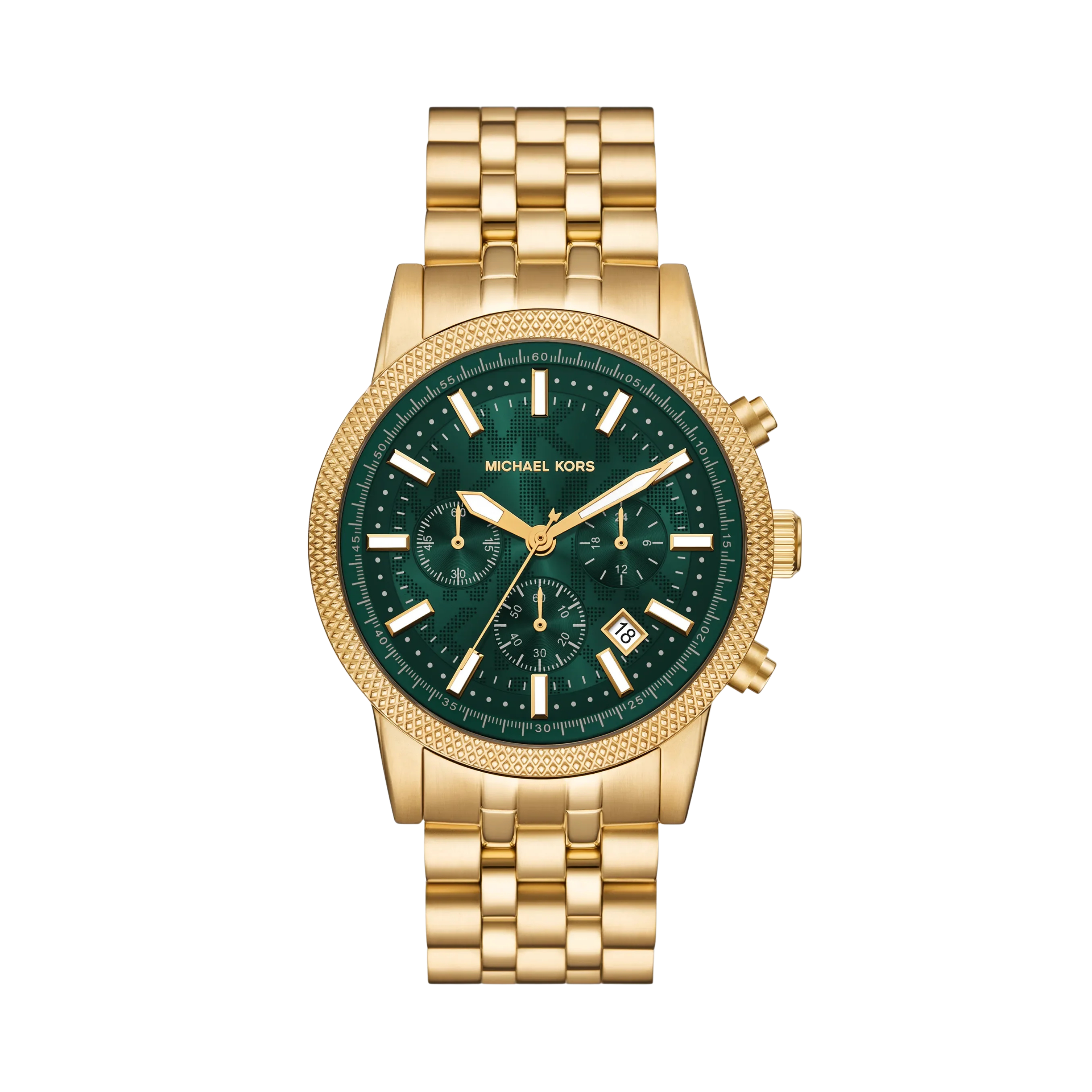 Michael Kors Men Oversized Hutton Gold Tone Watch - Gold