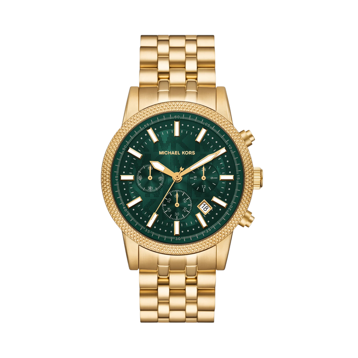 Michael Kors Men Oversized Hutton Gold Tone Watch - Gold