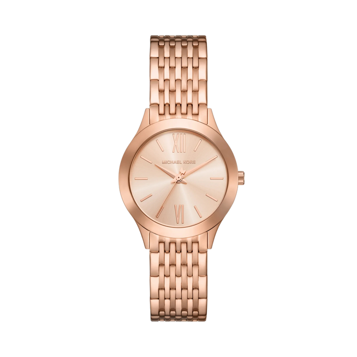 Michael Kors Women Mini Aspyn Rose Gold Tone Watch - Rose Gold