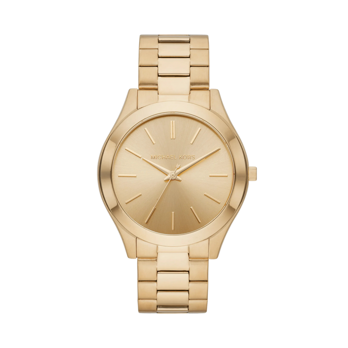 Michael Kors Men Oversized Aspyn Gold Tone Watch - Gold