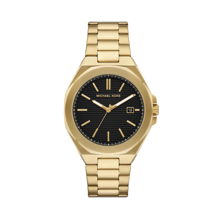 Michael Kors Women Callum Gold Tone Watch - Gold Black