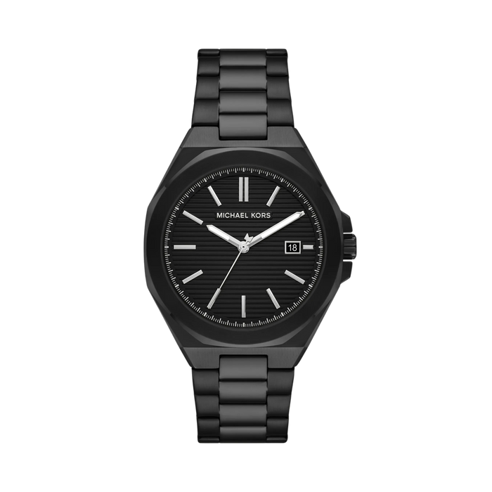 Michael Kors Men Callum Black Tone Watch - Black