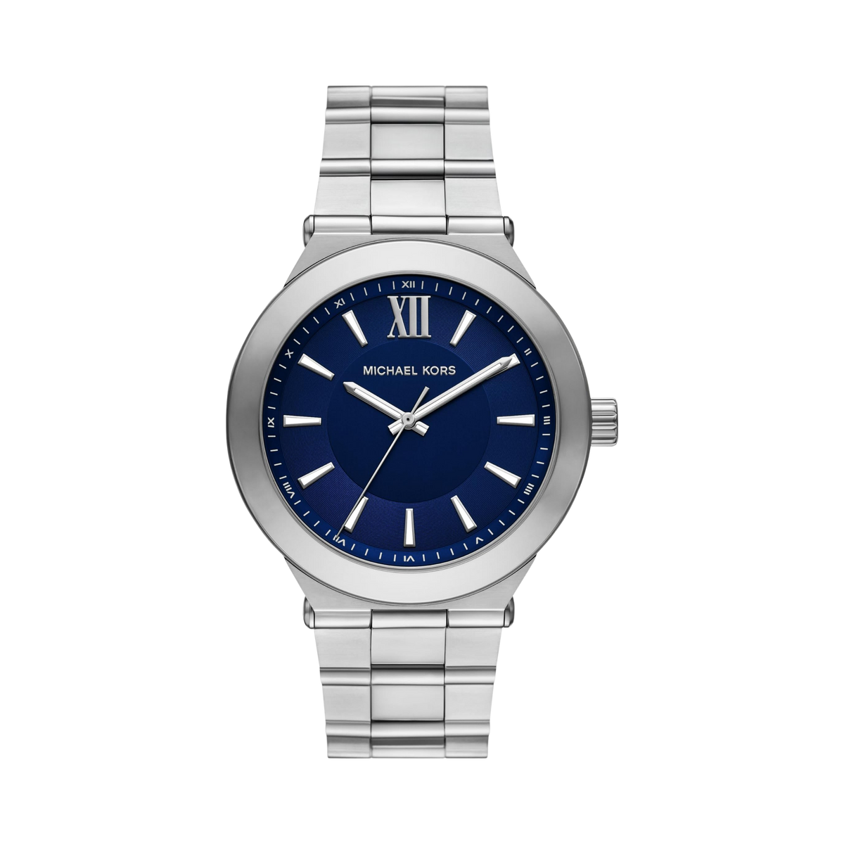 Michael Kors Men Billie Three Hand Stainless Steel Watch - Silver