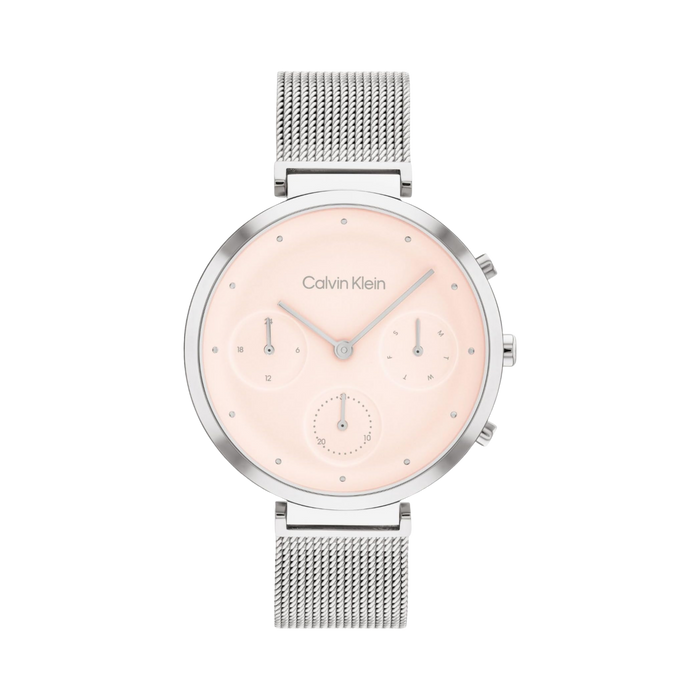 Calvin Klein Women Radiant Minimalistic T Bar Watch -  Blush Silver