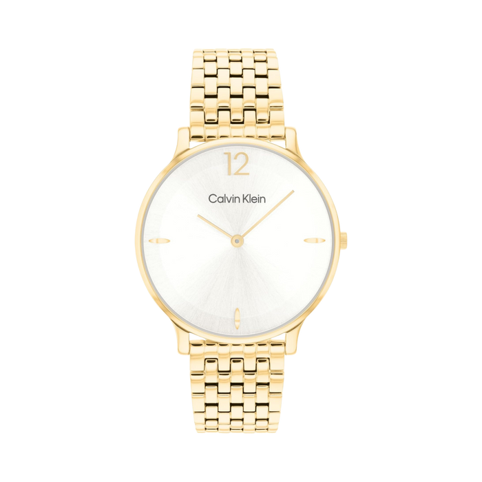 Calvin Klein Women Luxe Quartz Watch - Gold Plated