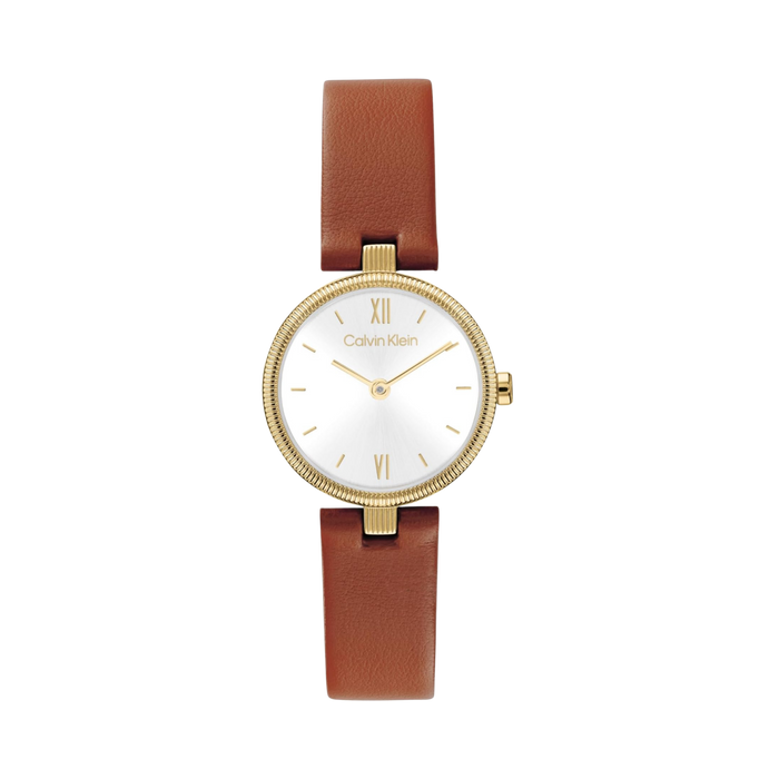 Calvin Klein Women Gleam Two Hand Quartz Watch - Brown Shimmer