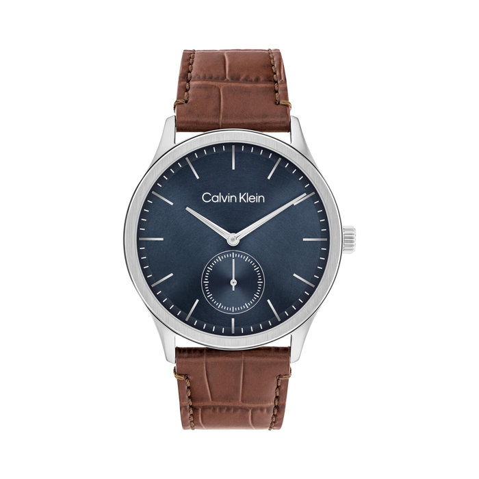 Calvin Klein Men Tailored Quartz Watch - Brown Blue