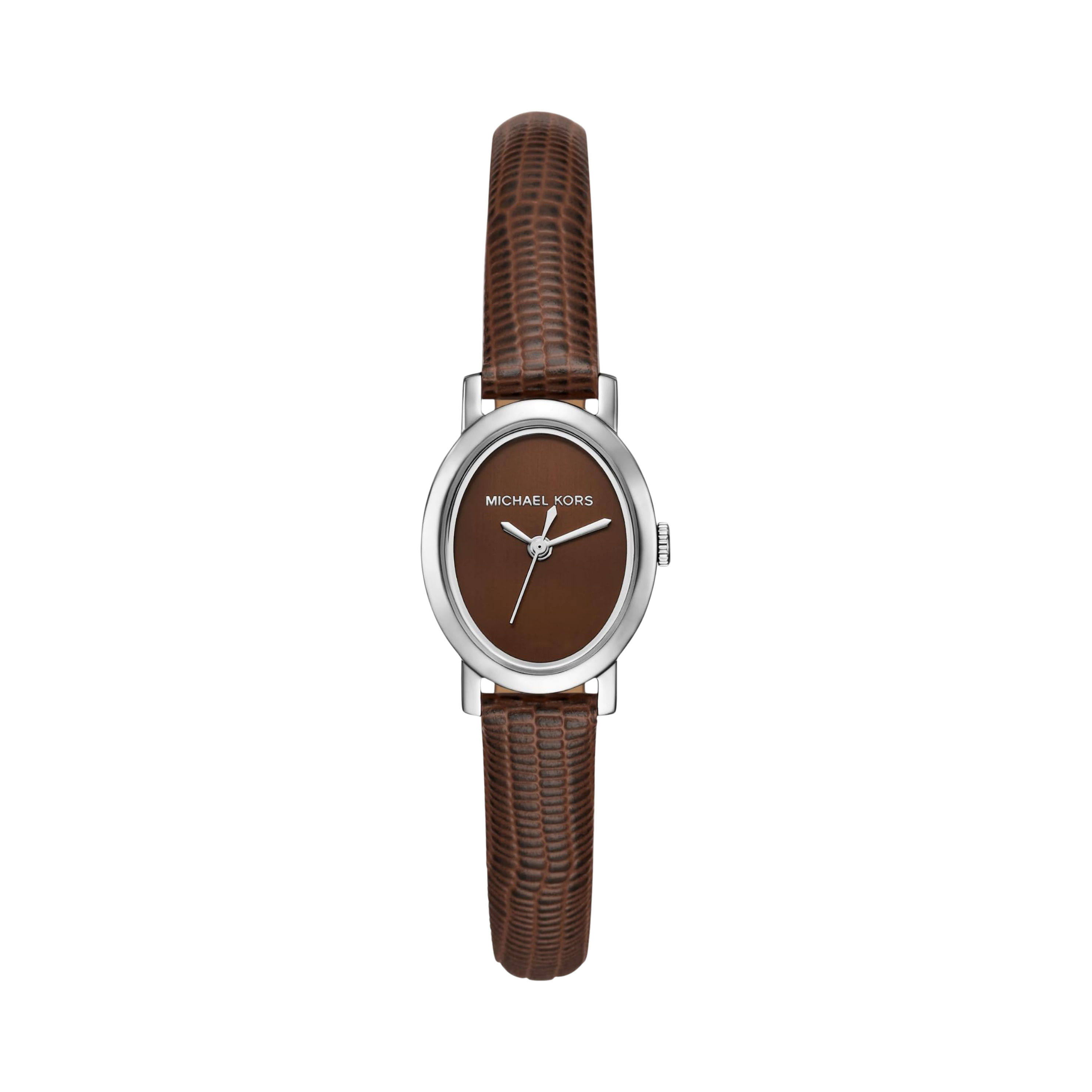 Michael Kors Women Maude Three Hand Leather Watch - Brown