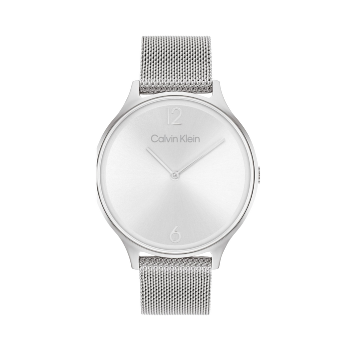 Calvin Klein Women Timeless Mesh Watch - Silver