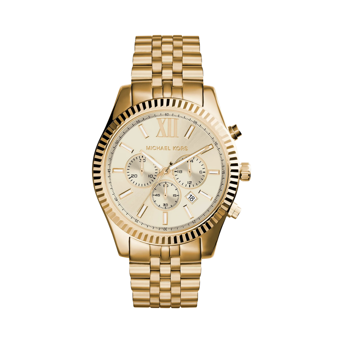 Michael Kors Men Lexington Stainless Steel Bracelet Watch - Gold Steel
