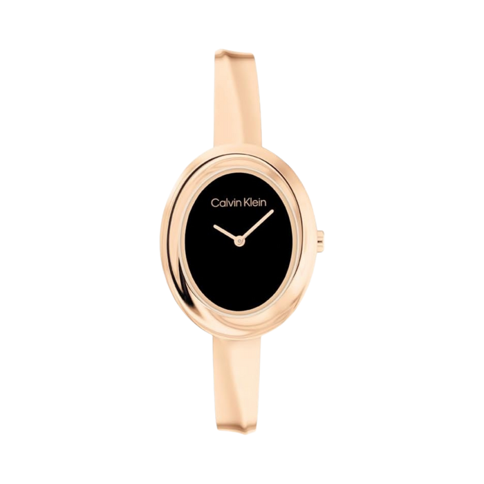 Calvin Klein Women Twisted Bezel 2H Quartz Watch - Carnation Gold