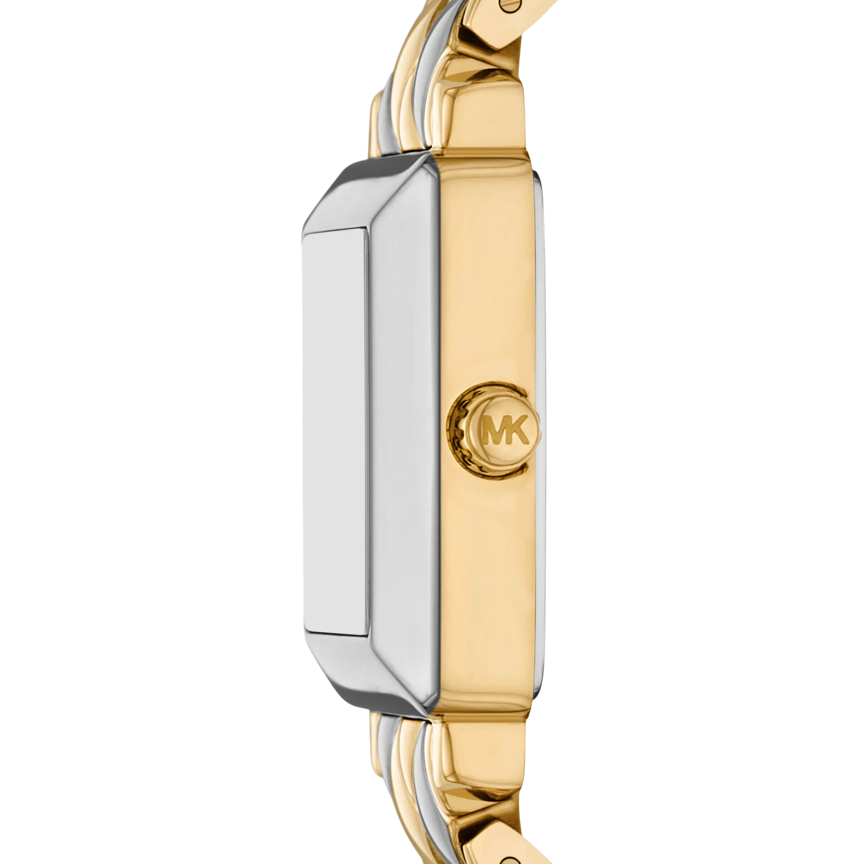 Michael Kors Women Petite Gwynn Pavé Two Tone Watch - Silver Gold