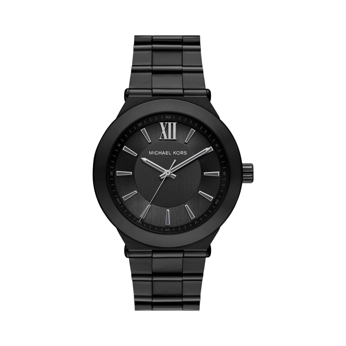 Michael Kors Men Billie Three Hand Stainless Steel Watch - Black