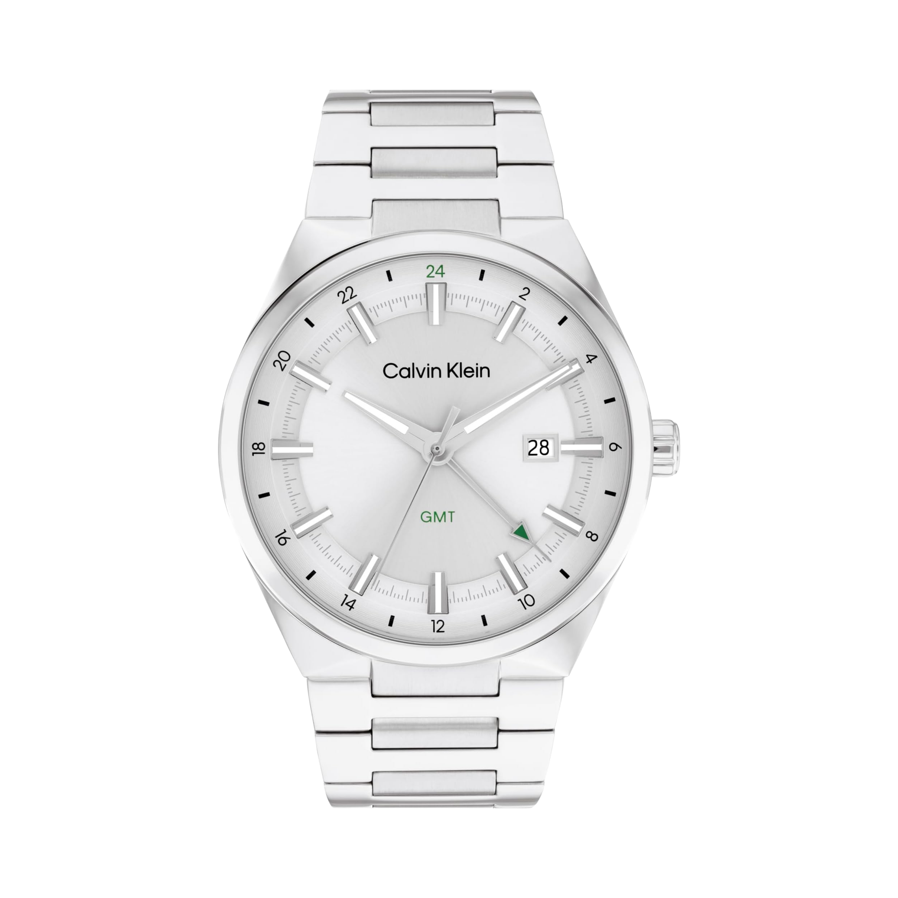 Calvin Klein Men Distinguish GMT Watch - Silver Grey