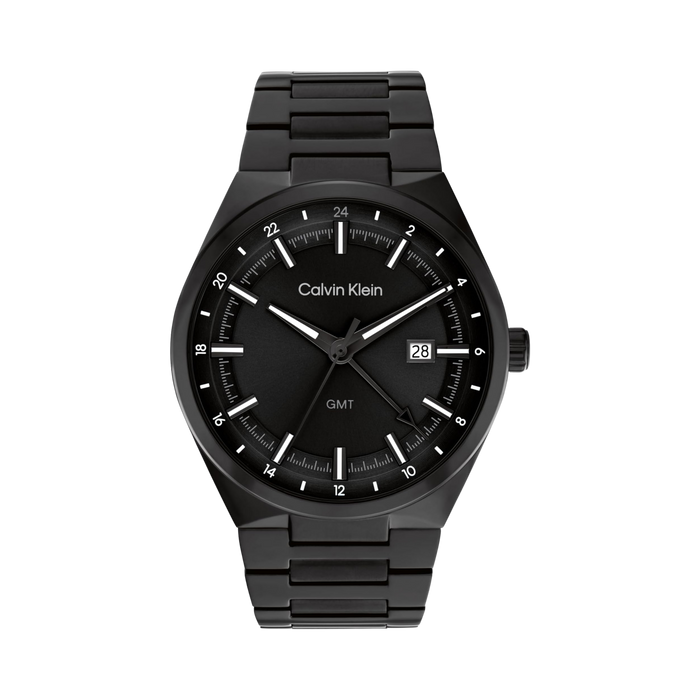 Calvin Klein Men Distinguish GMT Watch - Black