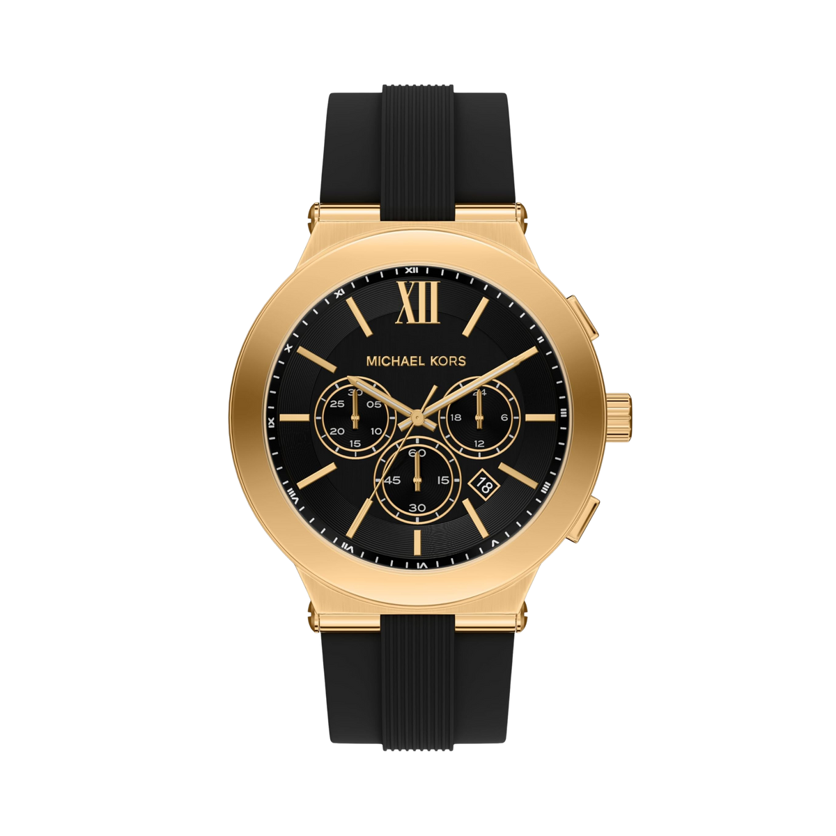 Michael Kors Men Billie Stainless Steel Or Silicone Watch - Gold Black Chrono