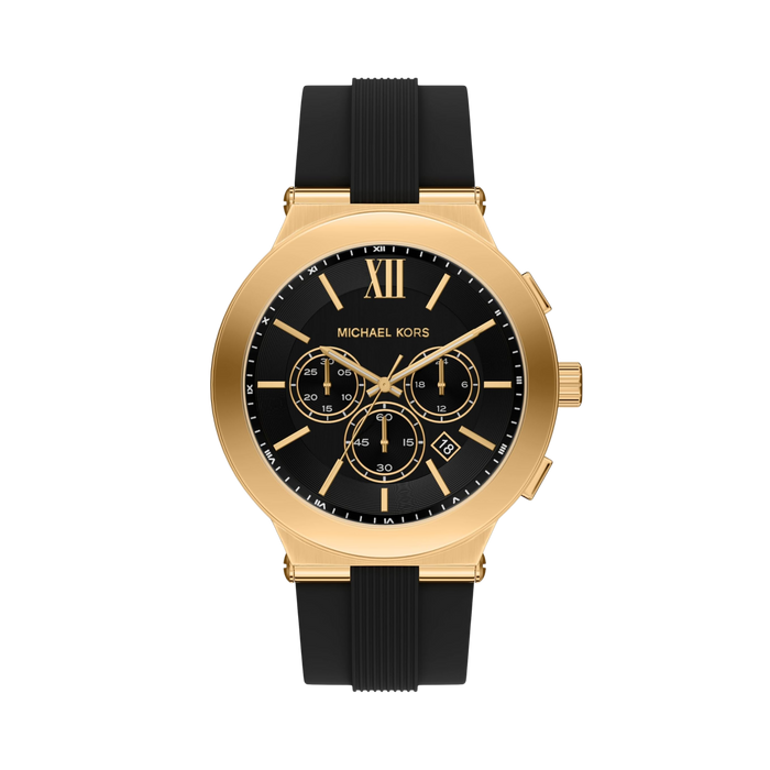 Michael Kors Men Billie Stainless Steel Or Silicone Watch - Gold Black Chrono