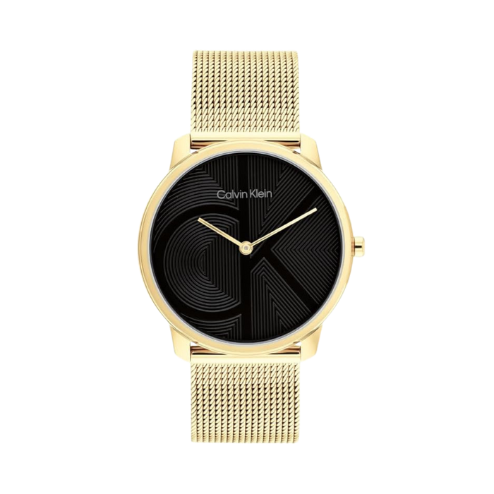 Calvin Klein Women Iconic Watch - Black Gold Mesh
