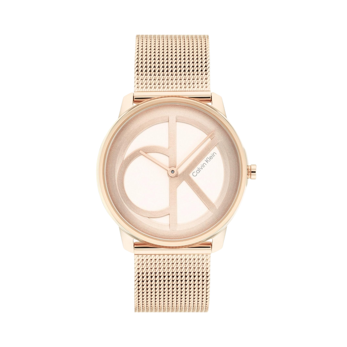 Calvin Klein Women Iconic Watch - Rose Gold Mesh