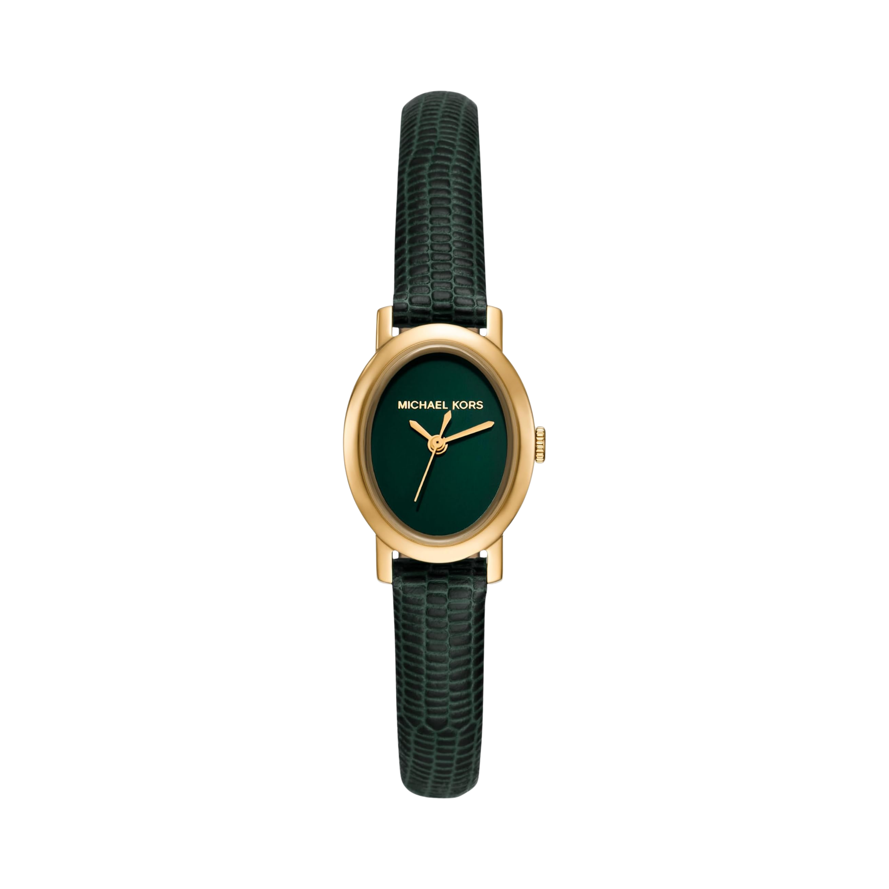 Michael Kors Women Maude Three Hand Leather Watch - Green