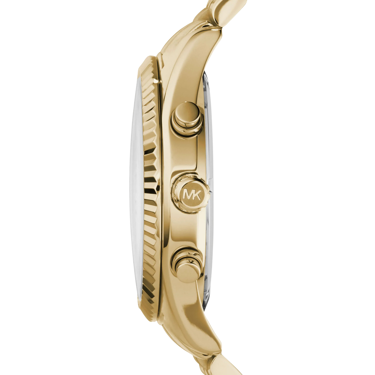 Michael Kors Men Lexington Stainless Steel Bracelet Watch - Gold Blue Dial