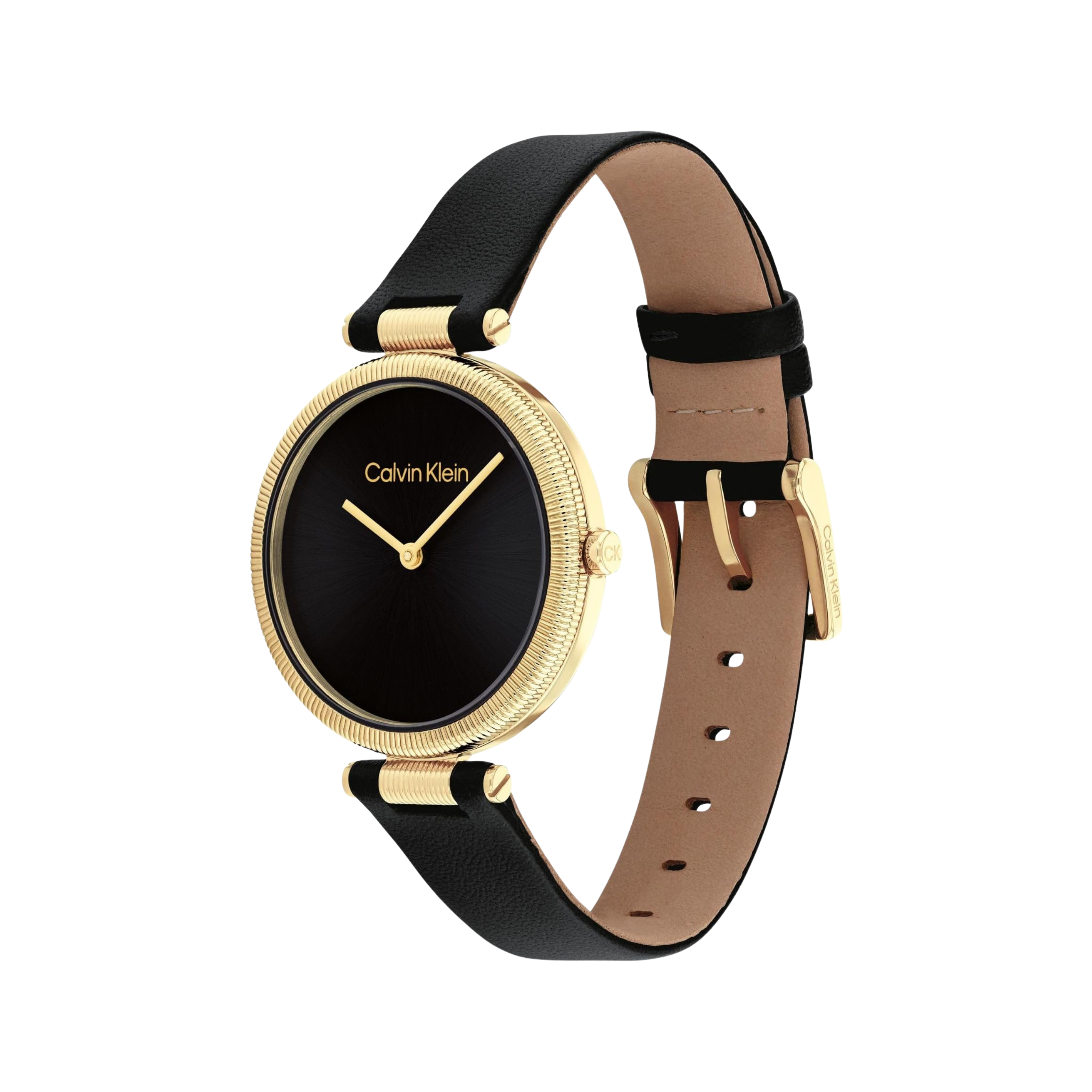 Calvin Klein Women Gleam 2H Quartz Watch - Black Sunray