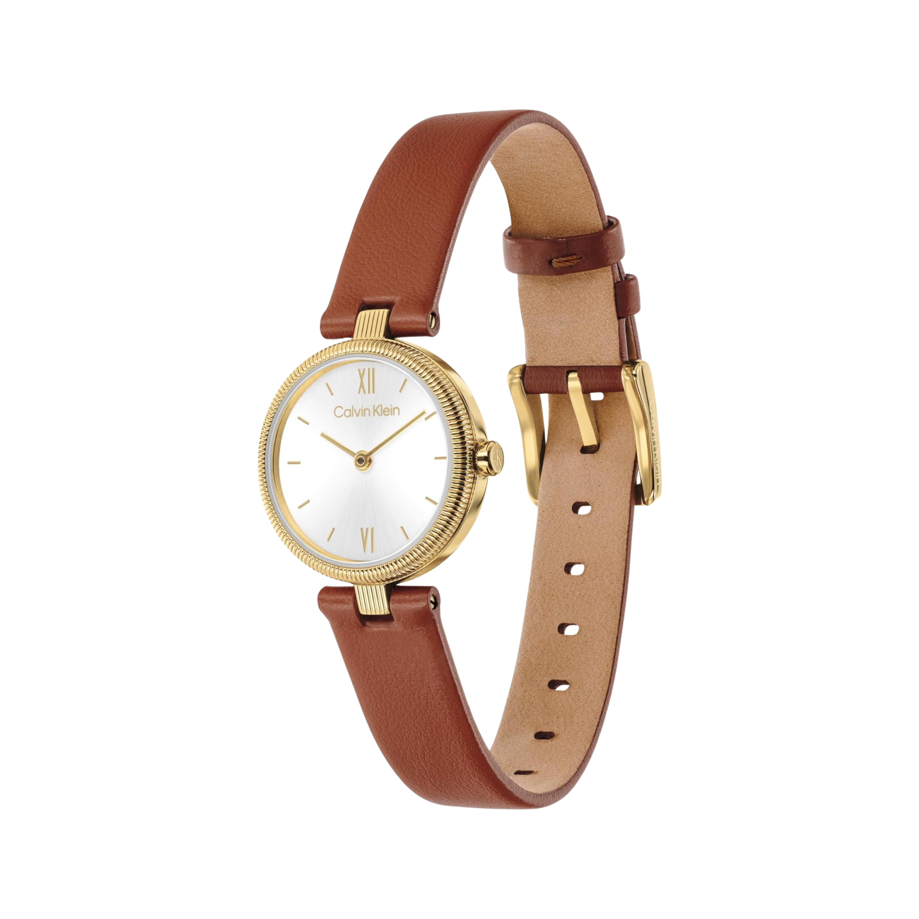 Calvin Klein Women Gleam Two Hand Quartz Watch - Brown Shimmer