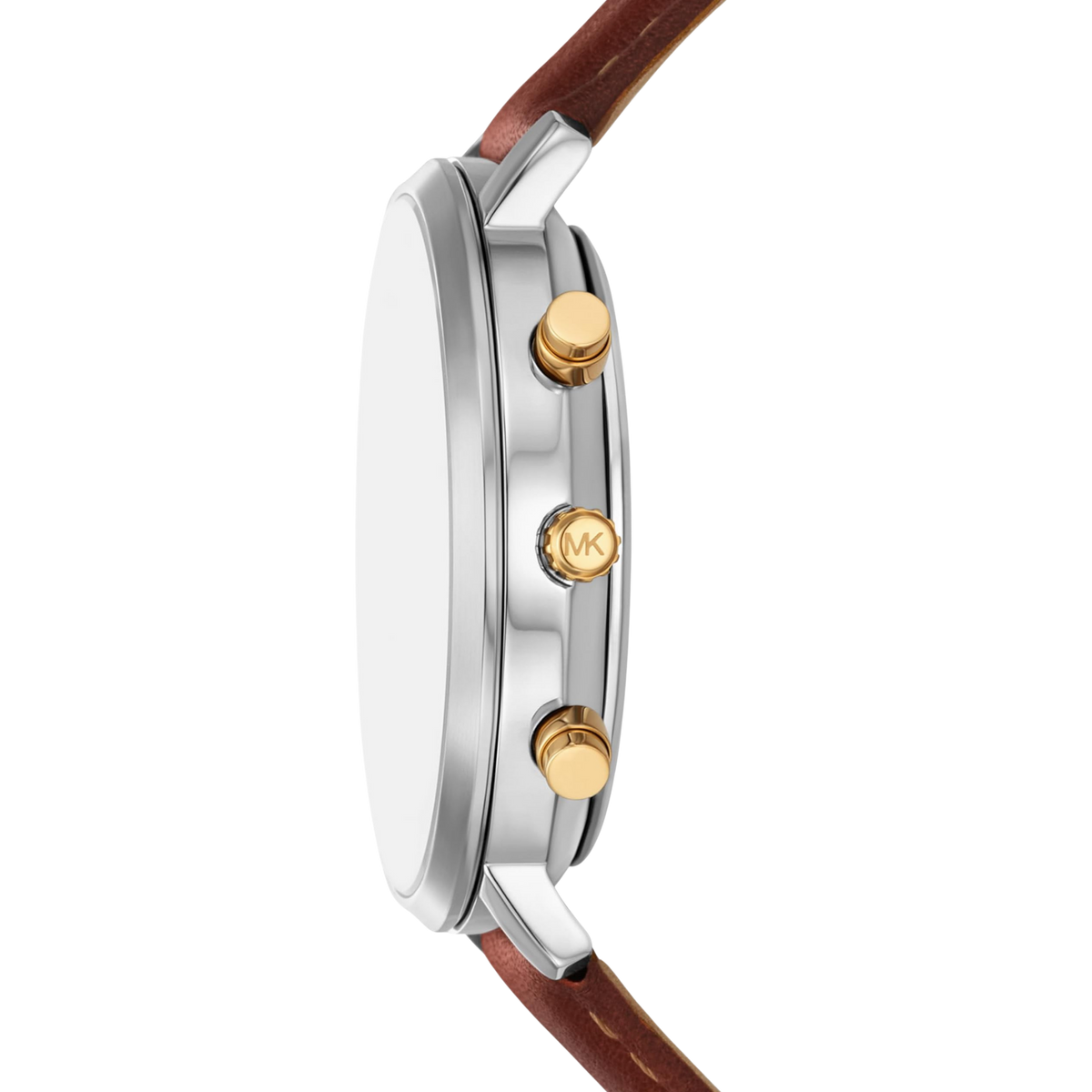 Michael Kors Men Blake Leather Watch - Luggage Brown