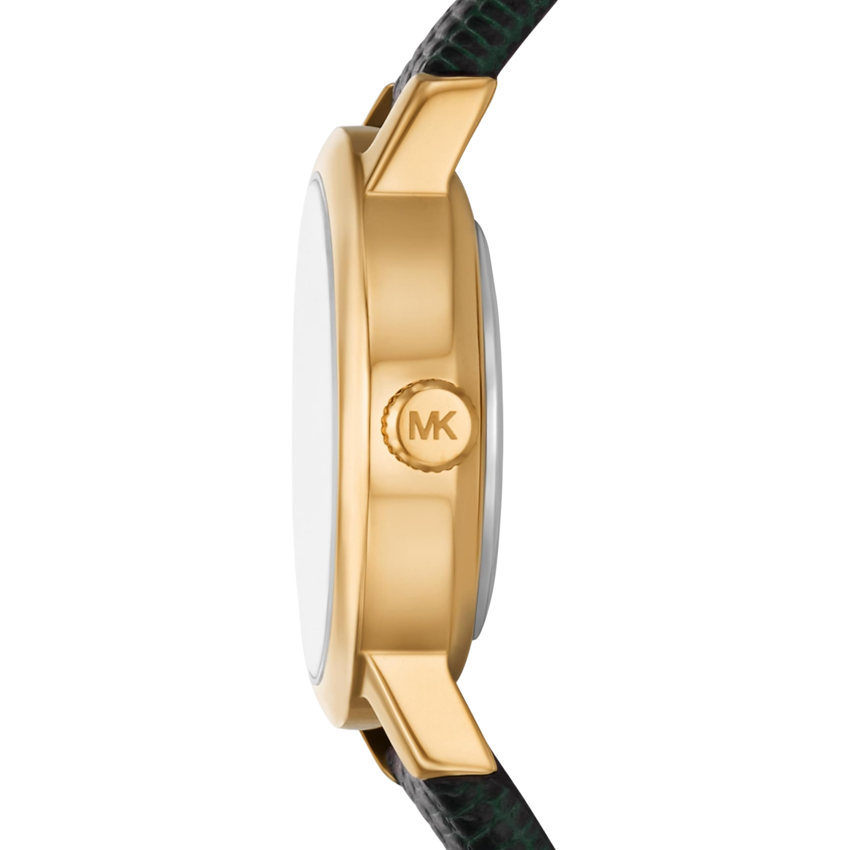 Michael Kors Women Maude Three Hand Leather Watch - Green