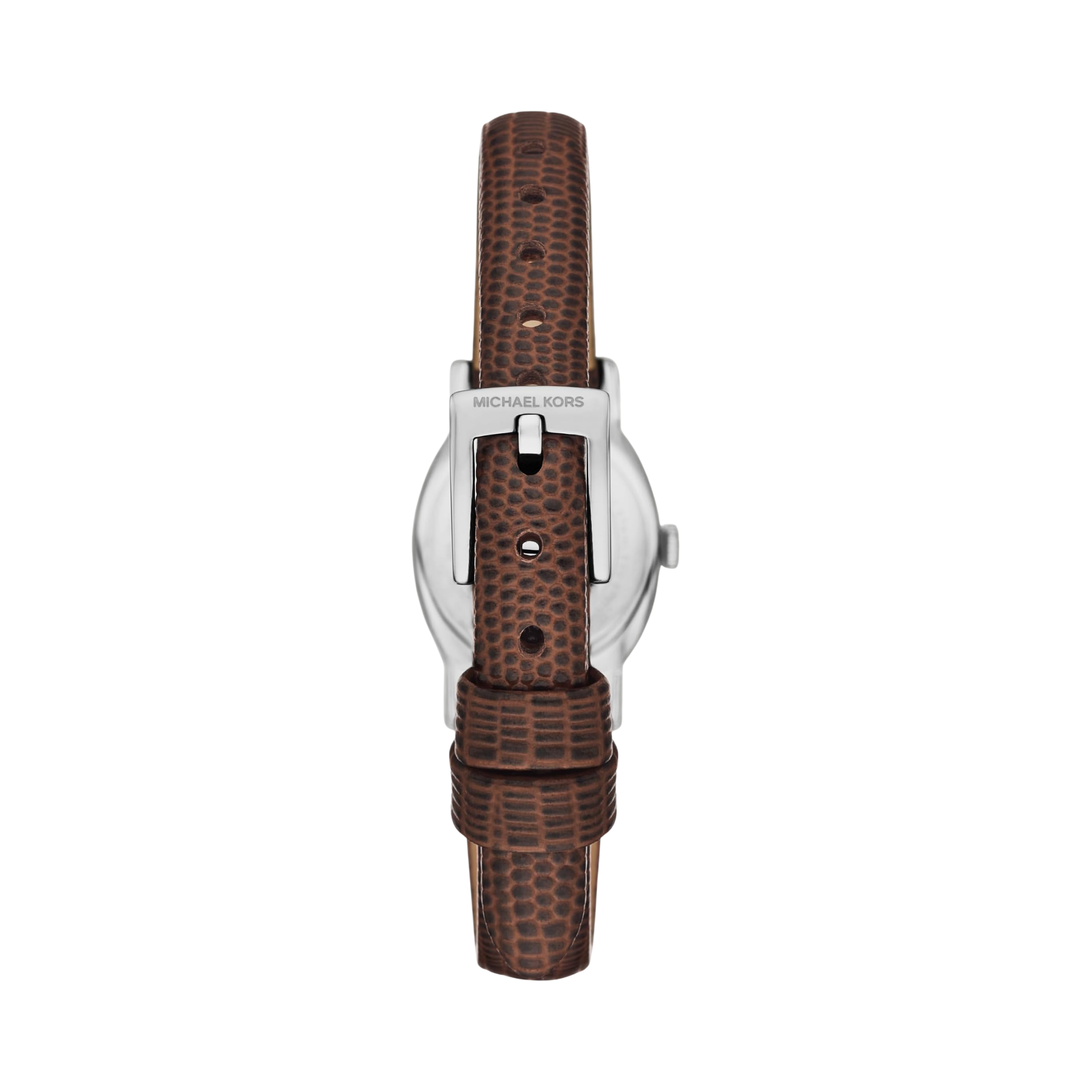 Michael Kors Women Maude Three Hand Leather Watch - Brown
