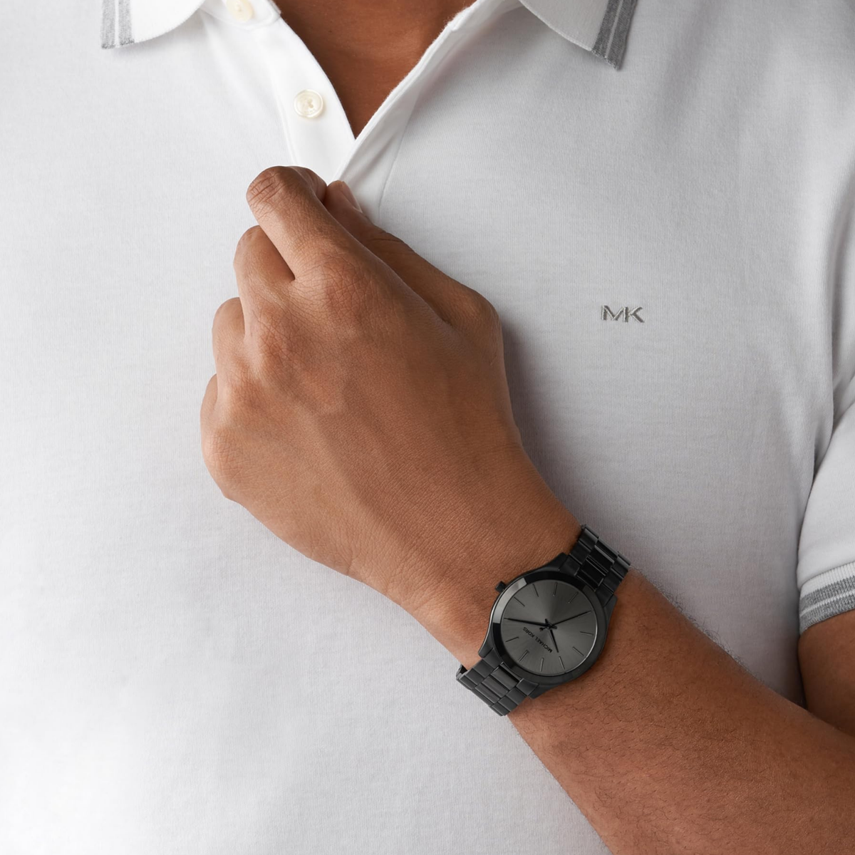 Michael Kors Men Oversized Slim Runway Watch - Black