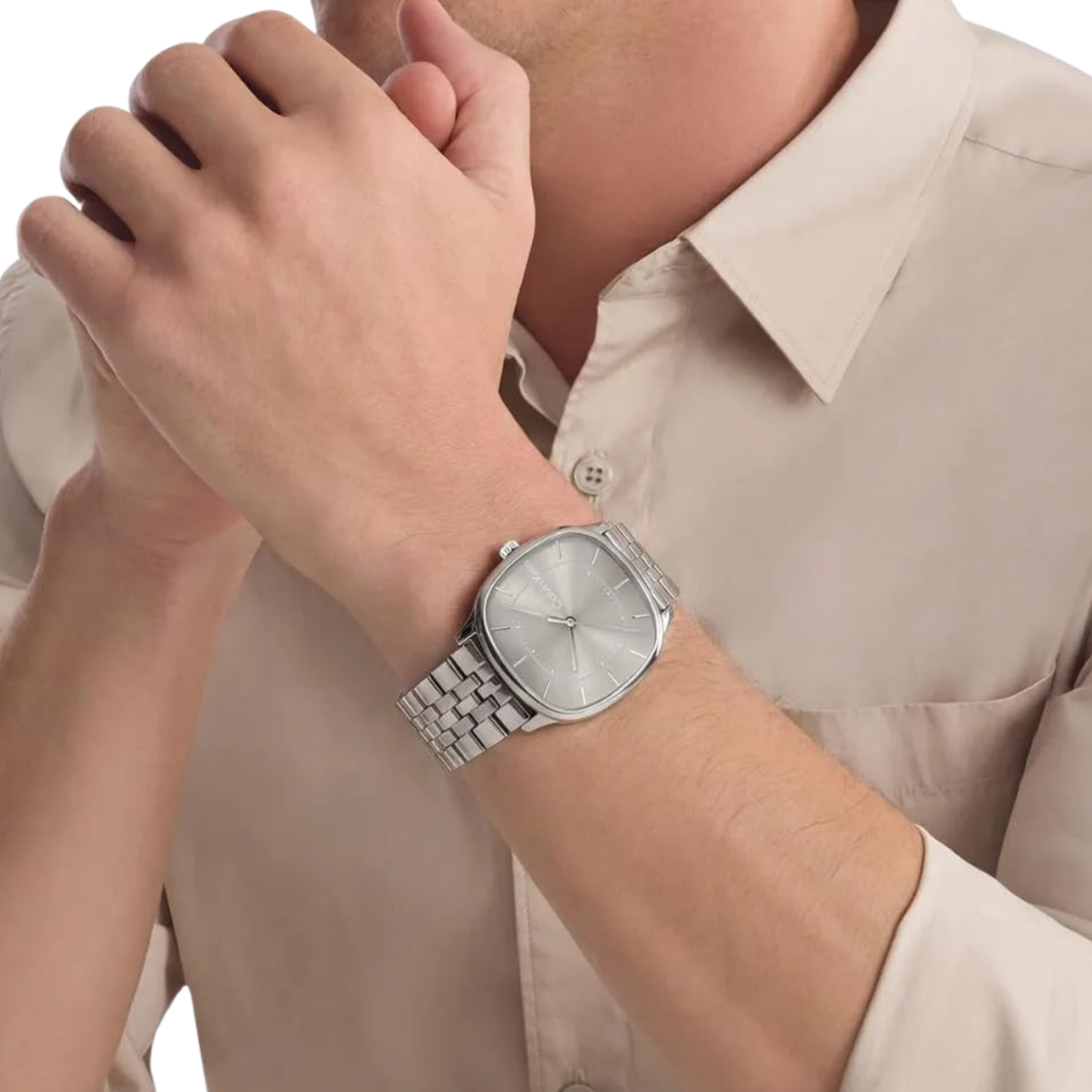 Calvin Klein Men CK Shape Watch - Silver