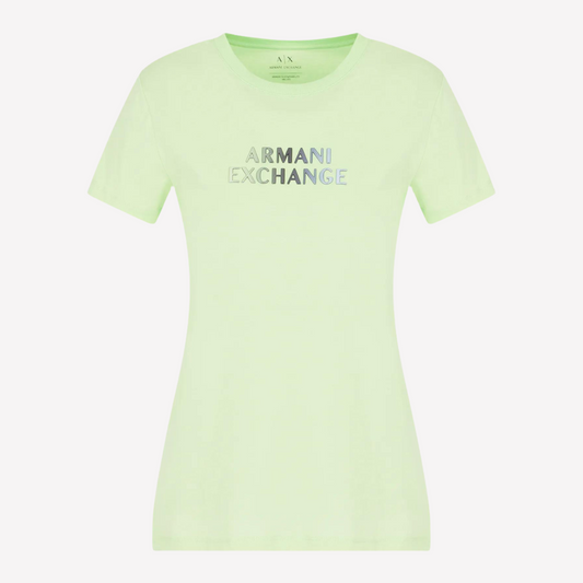 Armani Exchange Women Regular Fit T-Shirts - Light green