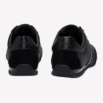 Hugo Boss Men Saturn Mixed Trainers - Black