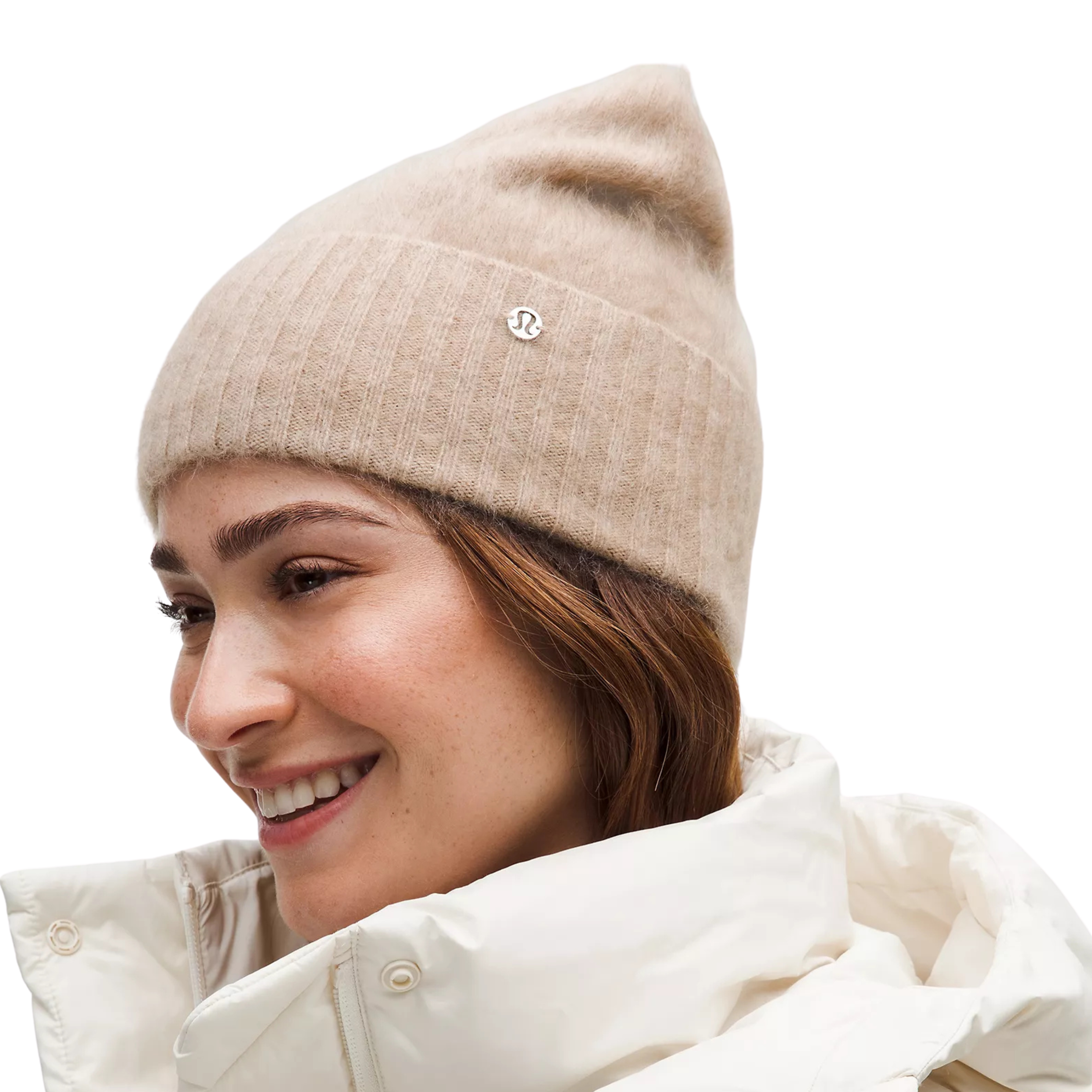 Lululemon Fuzzy Cashmere Beanie - Heathered Nutmeg