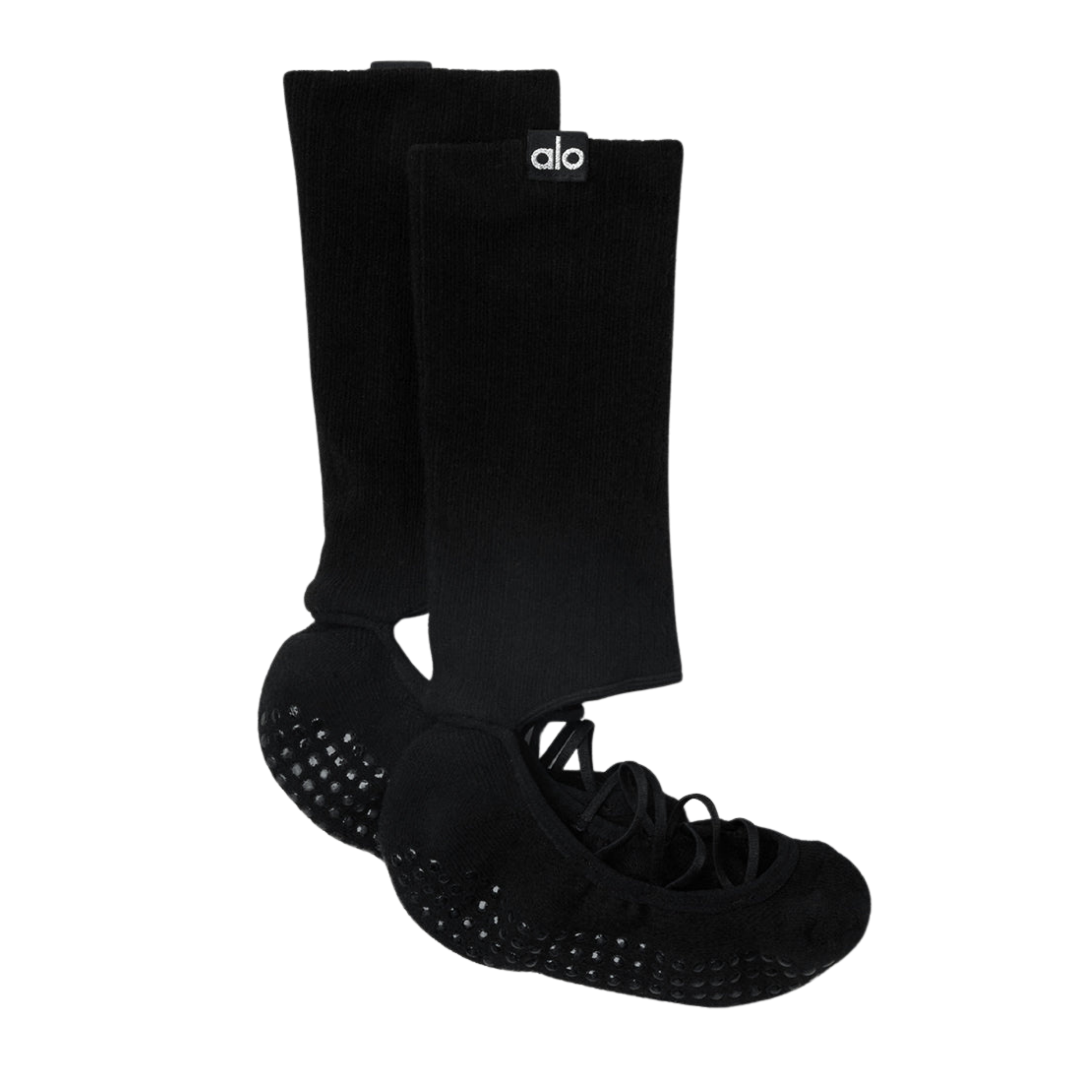 Alo Strappy Siren Grip Sock - Black