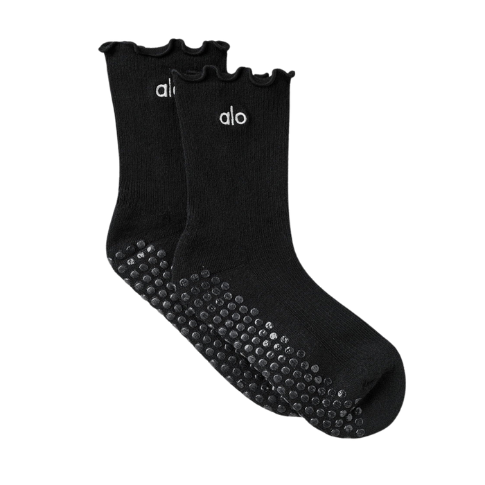 Alo Lettuce Edge Grip Sock - Black