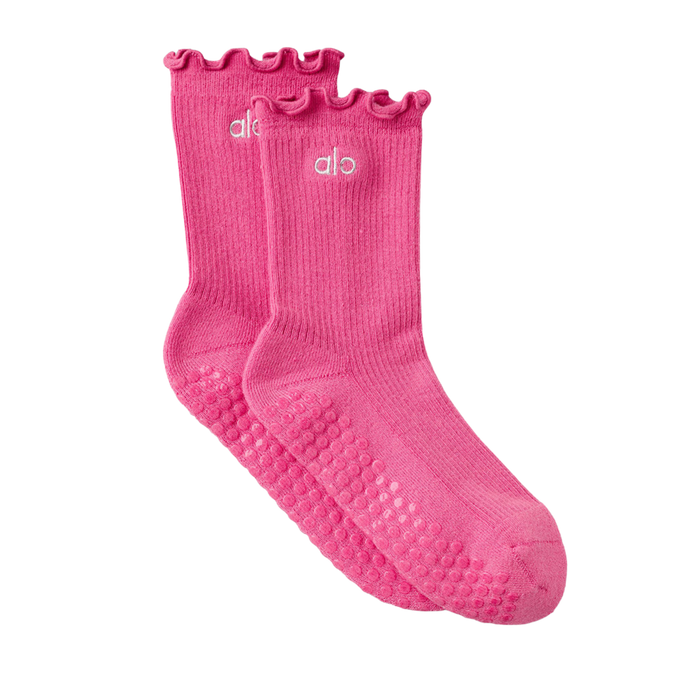 Alo Lettuce Edge Grip Sock - Paradise Pink