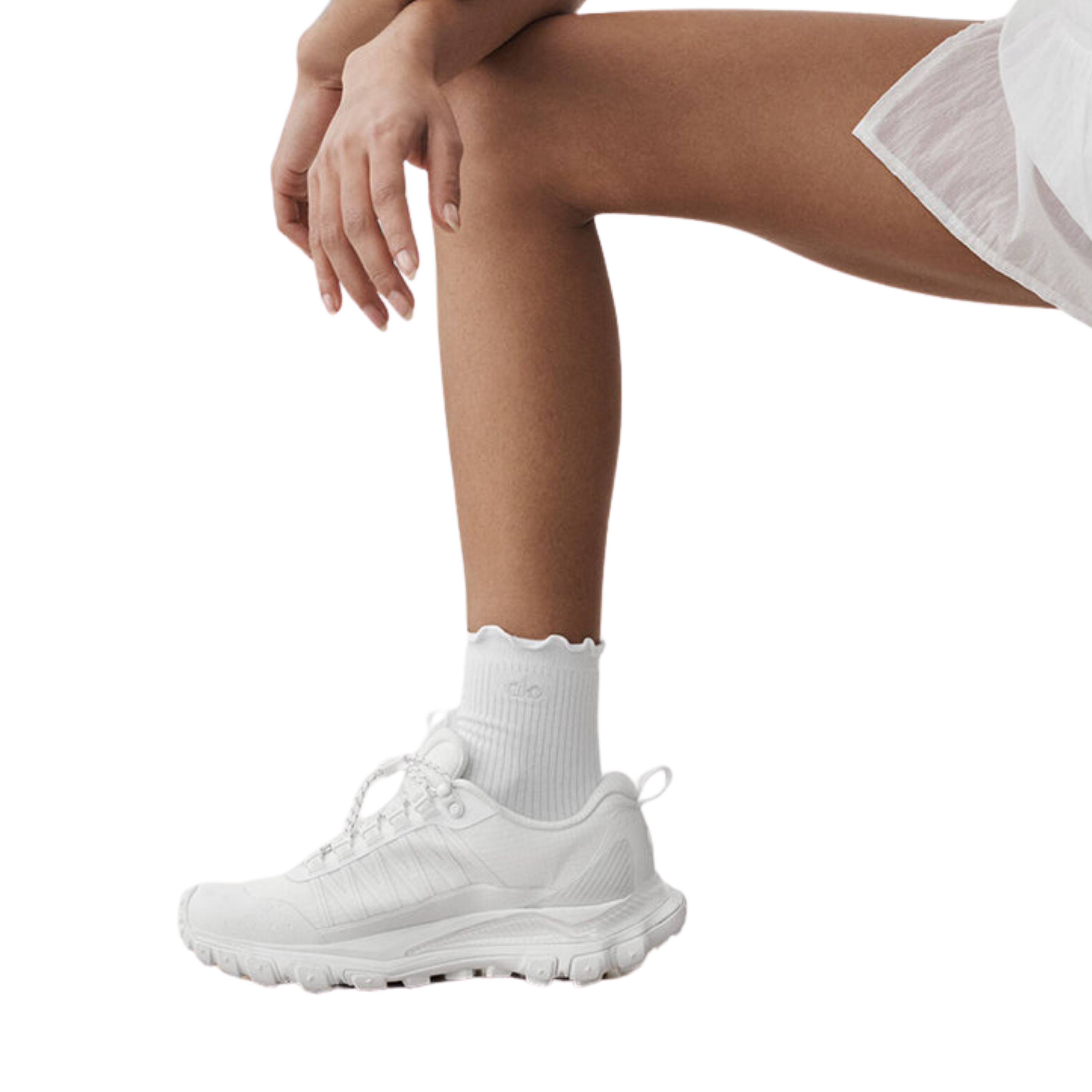 Alo Lettuce Edge Grip Sock - White