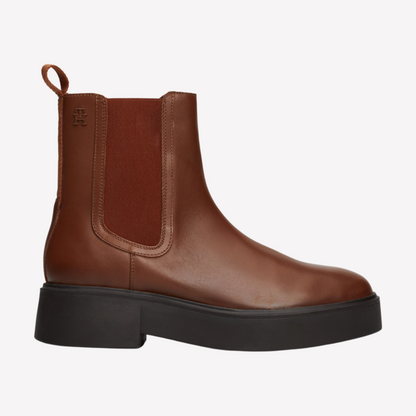 Tommy Hilfiger Women Chelsea Boot - Cognac Brown