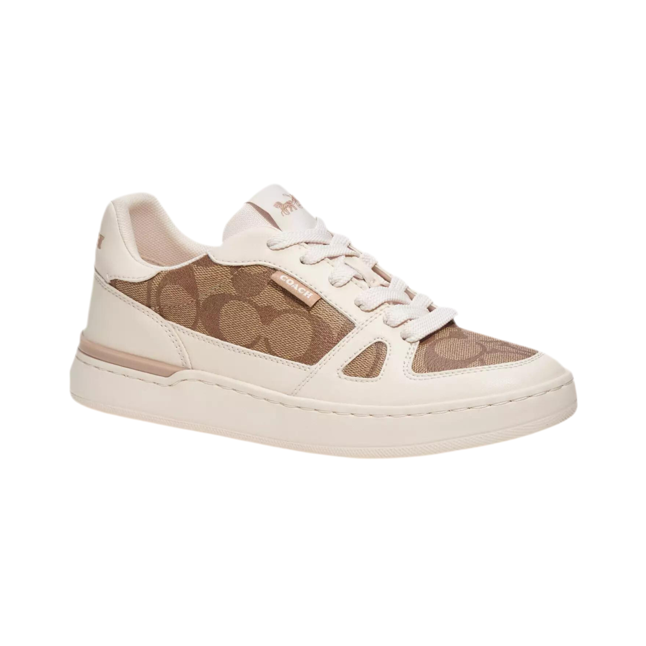 COACH Women's Clip Court Sneaker - Khaki