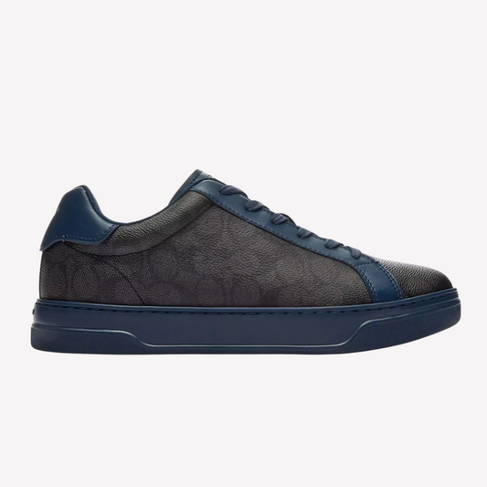 COACH Men's High Line Sneaker -  Deep Blue Charcoal