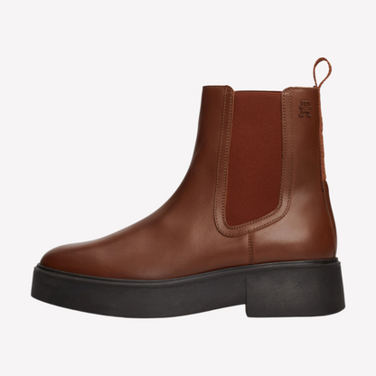 Tommy Hilfiger Women Chelsea Boot - Cognac Brown