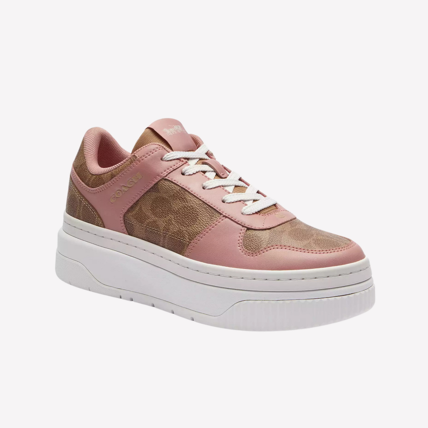 COACH Women's Platform Sneaker - Khaki Pink Petal