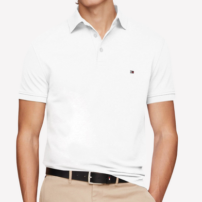 Tommy Hilfiger Men Slim Fit 1985 Polo - White