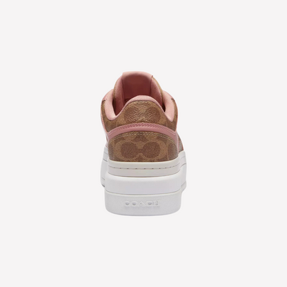 COACH Women's Platform Sneaker - Khaki Pink Petal