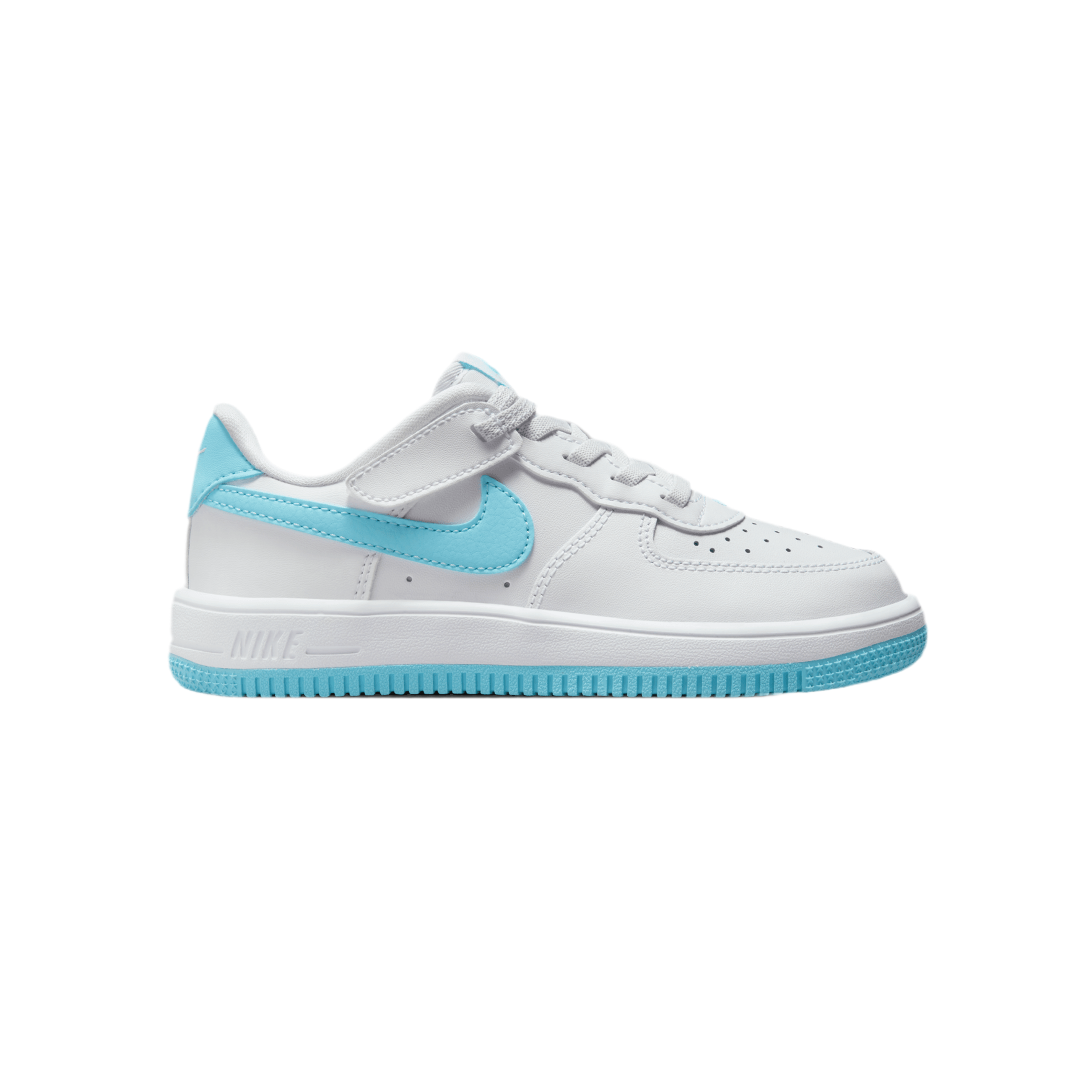 Nike Kids Air Force 1 Low EasyOn - White Blue