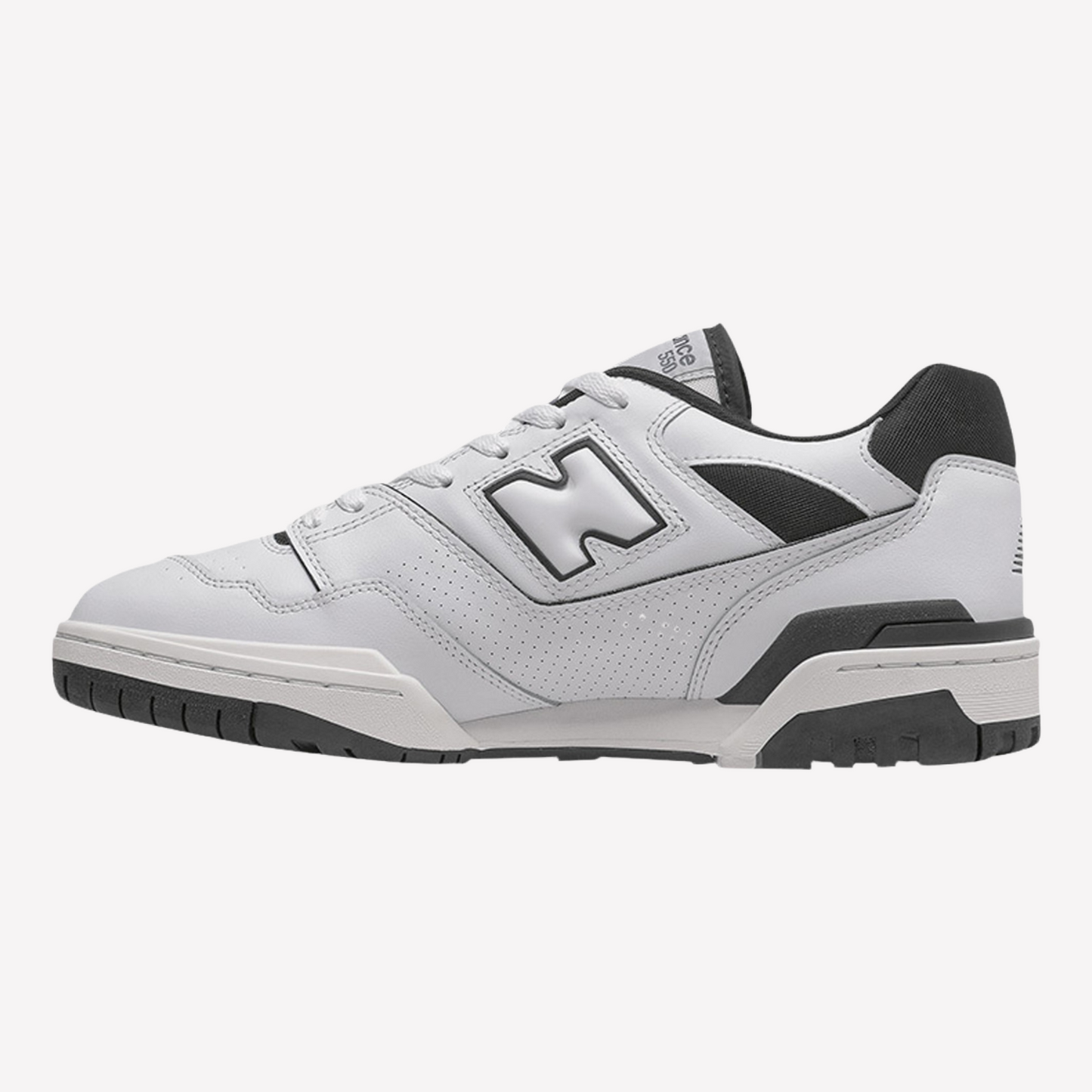 New Balance Men 550 Black White MR Shoes Accessories