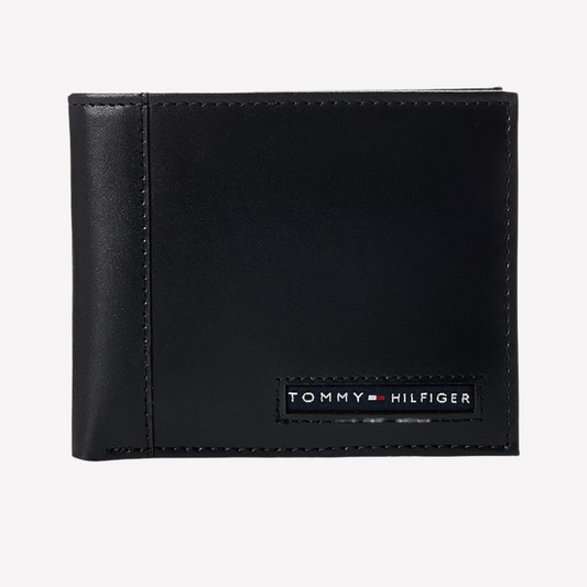 Tommy Hilfiger Cambridge Leather Wallet - Black